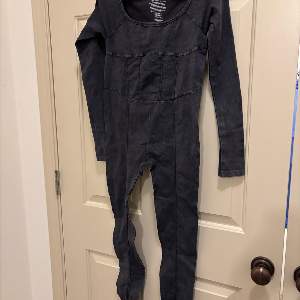 NWOT! 🌟Free People Good Karma Corset Long Sleeve Onesie in Washed Black.XS/Small - Picture 6 of 9